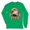 Bald Eagle Dreamcatcher Long Sleeve T-Shirt Indigenous Native American Heritage Green 3X-Large view 1