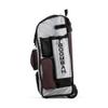Boombah Rolling Superpack Baseball/Softball Gear Bag - 23-1/2" x 13-1/2" x 9-1/2" - White/Maroon - Telescopic Handle - Holds 4 Bats - Wheeled Version view 4