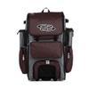 Boombah Rolling Superpack Baseball/Softball Gear Bag - 23-1/2" x 13-1/2" x 9-1/2" - Gray/Maroon - Telescopic Handle - Holds 4 Bats - Wheeled Version view 1