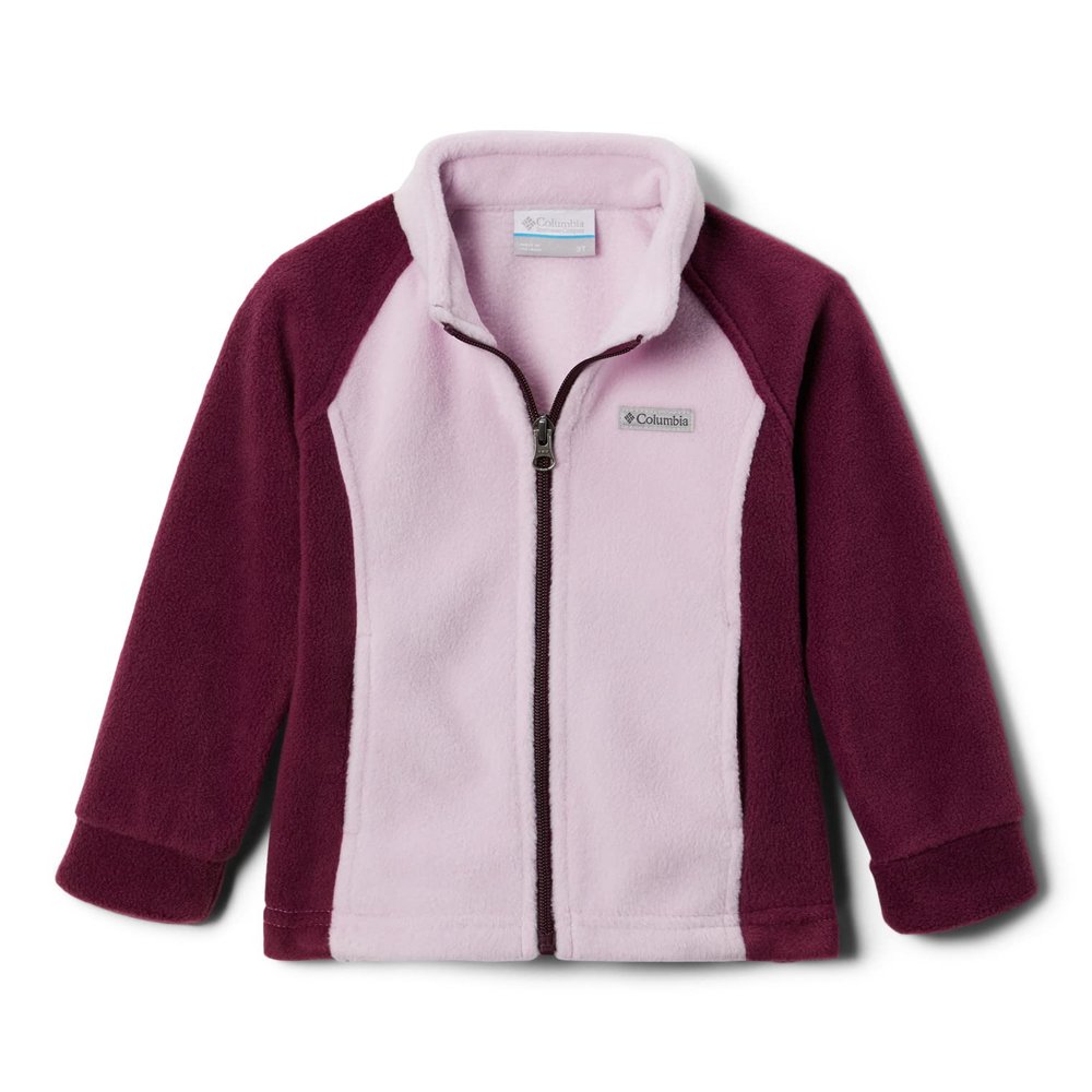 Columbia Girls' Big Benton Springs Fleece Jacket, Marionberry/Aura, X-Large