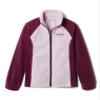 Columbia Girls' Big Benton Springs Fleece Jacket, Marionberry/Aura, X-Large view 4