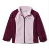 Columbia Girls' Big Benton Springs Fleece Jacket, Marionberry/Aura, Large view 1