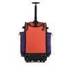 Boombah Rolling Superpack Baseball/Softball Gear Bag - 23-1/2" x 13-1/2" x 9-1/2" - Purple/Orange - Telescopic Handle - Holds 4 Bats - Wheeled Version view 2