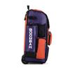 Boombah Rolling Superpack Baseball/Softball Gear Bag - 23-1/2" x 13-1/2" x 9-1/2" - Purple/Orange - Telescopic Handle - Holds 4 Bats - Wheeled Version view 3
