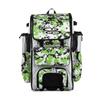 Boombah Rolling Superpack Baseball/Softball Gear Bag - 23-1/2" x 13-1/2" x 9-1/2" - Digital Camo White/Lime Green - Telescopic Handle - Holds 4 Bats - Wheeled Version