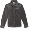 Columbia Youth Boys Steens Mountain Fleece Over Shirt, Charcoal Heather, X-Small view 1