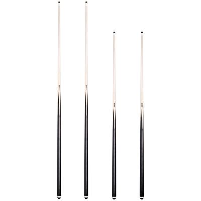 OKKO 1-Piece Pool Billiard House Cue Sticks, Screw-On Tip, Pack of 4: 2 cues 57" & 2 cues 42"