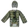 Camo Suit,Outdoor 3D Lifelike Hooded Sniper Cloak Hunting Cape Camouflage Clothing Jungle Woodland Shooting Stealth Bird Watch Military CS,for Unisex Adults Youth (Color : Green) view 4