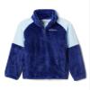 Columbia Youth Girls Fire Side II Sherpa Half Zip, Dark Sapphire/Spring Blue, XX-Small view 1