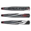 Rawlings Quatro Pro 2022 BBCOR 2 5/8" 2 Piece Composite Baseball Bat Drop -3, Black/Grey/Red, 32"/22oz view 2