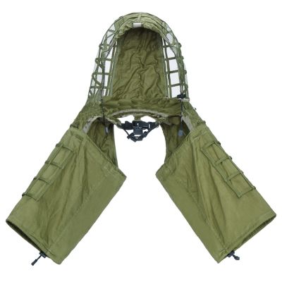Splenlife Turkey Hunting Vest,Tactical Sniper Top Base Airsoft Suit Hood Camouflage Sniper Coat Hunting,Sniper,Airsoft,Paintball,Wildlife Photography,Halloween,Black (Color : Green)