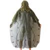 Splenlife Camouflage Poncho,Camo Clothing, Jungle Hunting, Tactical,Military,Paintball, Airsoft, Wildlife Photography, Halloween,Camouflage Suit Base+Cape Brown (Color : Set Green) view 2