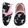 XIHALOOK Toddler Boys Girls Slip on House Slippers Comfty Warm Indoor Shoes Socks with Grippers Black Horse, 8.5-9 Toddler view 4