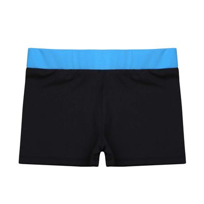 Nikiikoo Kids Girls Ballet Dance Booty Shorts Low Rise Gymnastics Sports Yoga Running Workout Hot Pants SkyBlue#Black 14