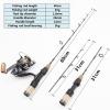 60cm Ultra-Light Ice Fishing Rod Reel Set, Winter Fishing Rod Fishing Line Bait Set, Double Tip Ice Fishing Rod, Portable Boat Fishing Rod, Ice Fishing Rod ZYHYD (Size : 60cm) view 2