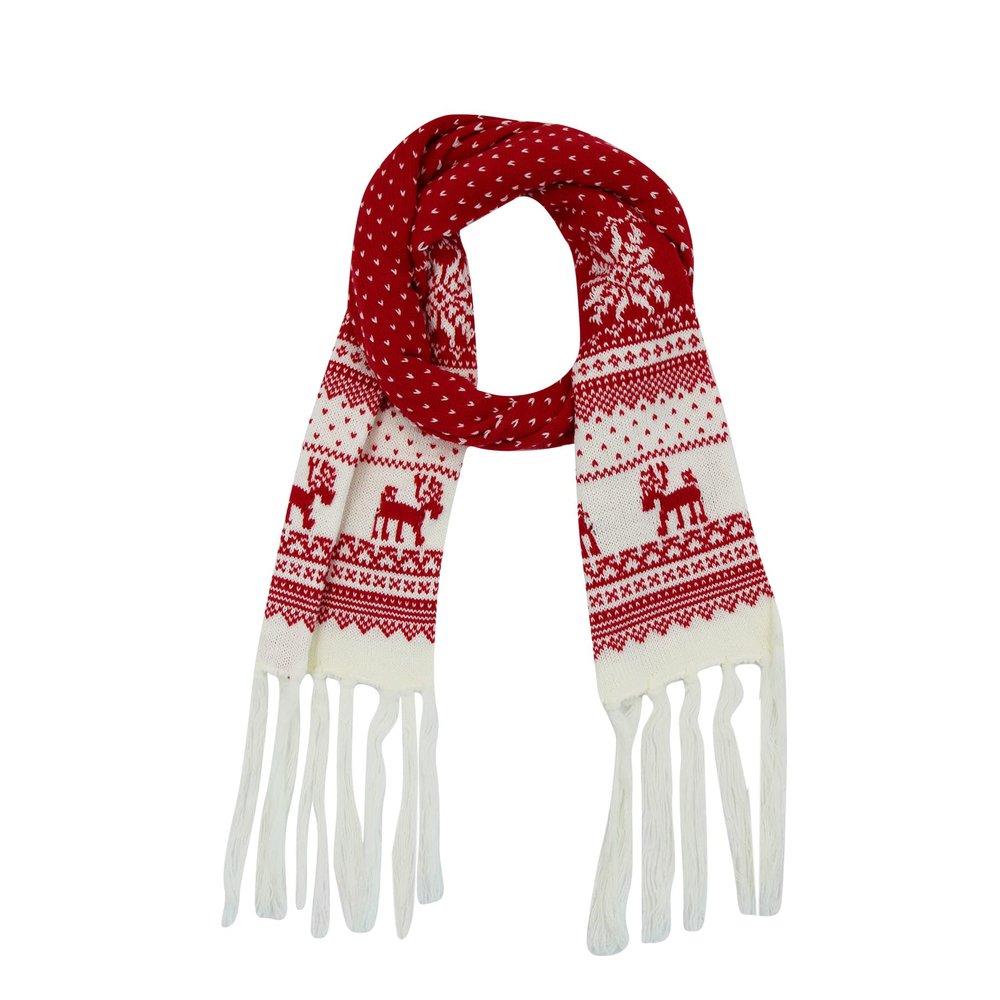 Knitted Scarf Fashion Solid Color Toddler Soft Warm Scarves Neck Warmer Winter with Tassel for Girls Womens