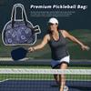Boulder Bee | Premium Pickleball Bags | PickleBall Tote Bag for Women | Womens Hand/Shoulder Gym Bag w Water Bottle Holder | With Racquet/Paddle Holder (Blue cashew flower) view 2