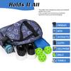 Boulder Bee | Premium Pickleball Bags | PickleBall Tote Bag for Women | Womens Hand/Shoulder Gym Bag w Water Bottle Holder | With Racquet/Paddle Holder (Blue cashew flower) view 3