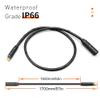 HUDAMZKY Ebike Hub Motor Extension Cable,9 Pin Waterproof Extension Cable for Electric Bike and Escooter Female to Male 60cm 130cm 160cm Wire of Conversion Kit (9pin 1600mm) view 2