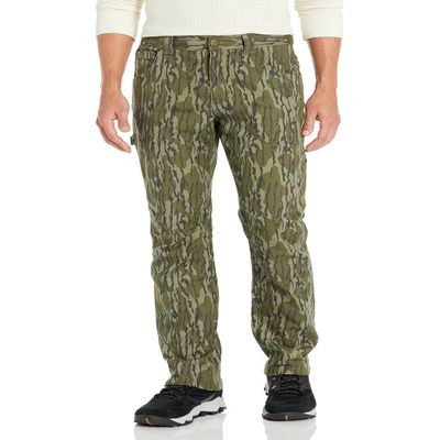 Columbia Men's Roughtail Stretch Field Pant, Mossy Oak Bottomland, 28