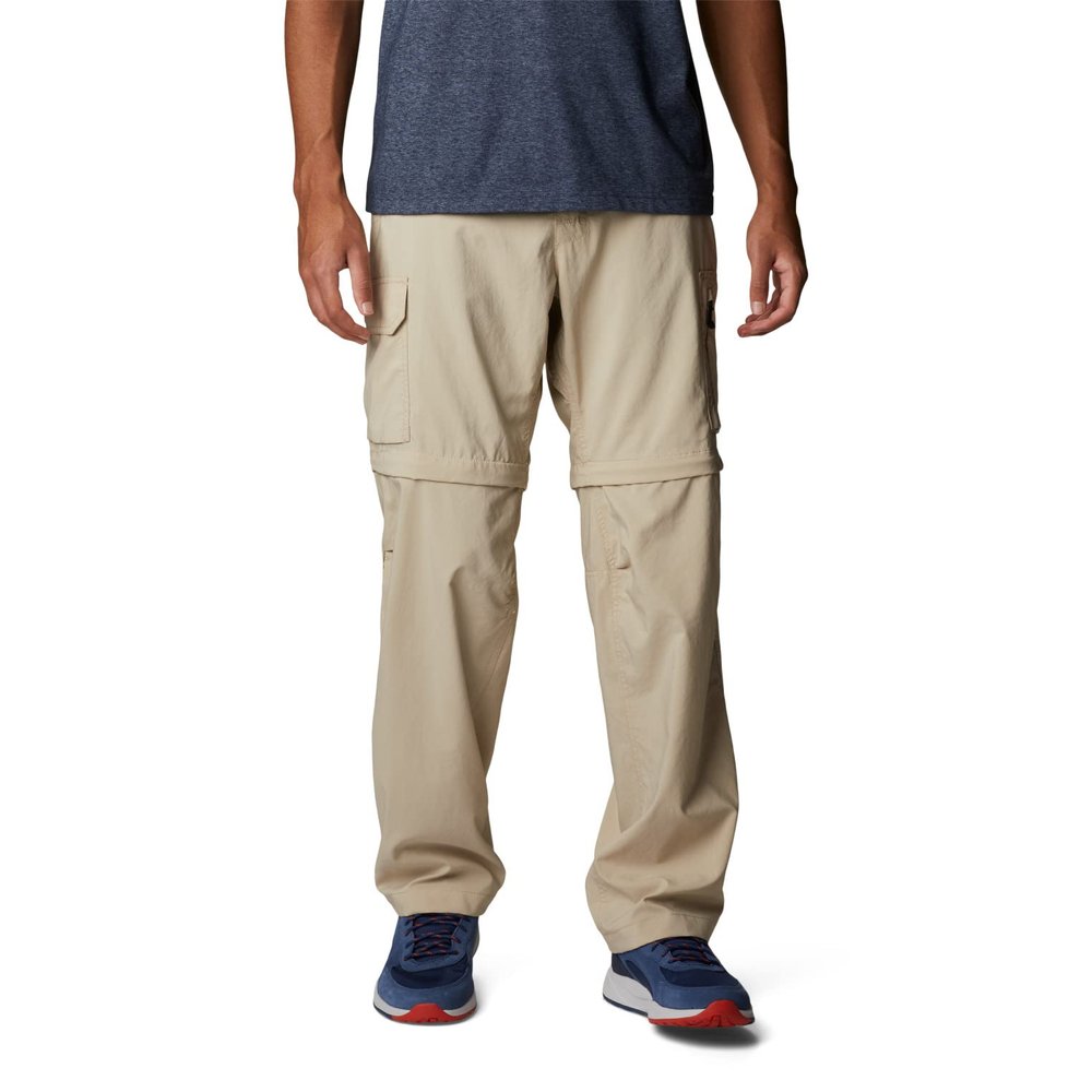 Columbia Mens Silver Ridge Utility Convertible Hiking Pant, Ancient Fossil, 46 x 30