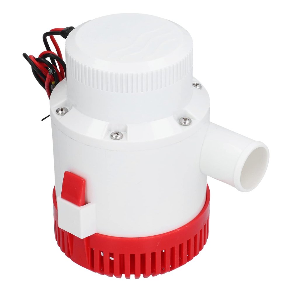 YWBL-WH Large Bilge Pump 1/2in Submersible Pump for Marine Boat Drainage Provides Power (DC24V 3700GPH), Submersible Pump