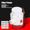 YWBL-WH Large Bilge Pump 1/2in Submersible Pump for Marine Boat Drainage Provides Power (DC24V 3700GPH), Submersible Pump view 3