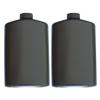 Mt. Sun Gear SportFlask Fighter Pilot Flask Great for Concerts, Fishing, Skiing, Backpacking, Hiking - 16oz US Military Issue Plastic Flask BPA Free Made in USA (Black Pack of 2) view 1