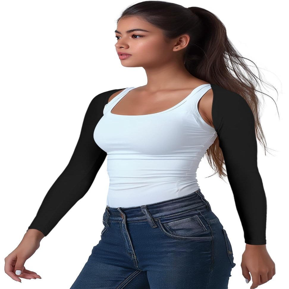 OutdoorEssentials Arm Sleeves for Women - Golf UV Shawl with Sleeves - Workout Shrug Bolero - Arm Tights for Sun Protection
