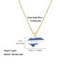 18K Stainless Steel Republic of Honduras Map Flag Pendant Necklace Gold Color Ethnic Caribbean Jewelry view 2