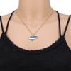 18K Stainless Steel Republic of Honduras Map Flag Pendant Necklace Gold Color Ethnic Caribbean Jewelry view 3