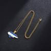 18K Stainless Steel Republic of Honduras Map Flag Pendant Necklace Gold Color Ethnic Caribbean Jewelry view 4