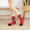 Clobeau Christmas Socks Women's Santa Crew Socks Warm Santa Claus Winter Socks Xmas Festival Bed Knit Thermal Socks Xmas Gifts view 3
