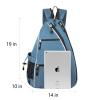 Sucipi Pickleball Bag - Reversible Shoulder Straps, Large Capacity, Waterproof & Durable, Multi-Purpose, Sky Blue view 2