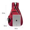 Sucipi Pickleball Bag - Men's -Women's Pickleball Backpack, Adjustable Sling Bag w/Fence Hook/Large Capacity/Safety Pocket-Red view 2