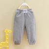 iiniim Baby Boy's Pants Toddler Kids Cotton Pull on Jogger Elastic Waistband Sweatpants Gray 3-4 Years view 2