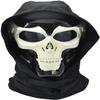 Airsoft Mask Skull Skull Full Face Mask Balaclava Headgear, Dual Mode Wearing Design Adjustable Cosplay Costume Film Shooting, White, Unisex view 1