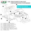 10L0L Complete Body Rivet Hardware Kit for EZGO TXT Golf Cart Gas & Electric Vehicles 1994-up, with 10pcs Fastener Tree Rivets view 2