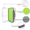 Maxcatch Waterproof Double-Sided Fly Box - Lightweight & Durable Fly Fishing Box with Clear Lid & Easy Grip Foam for Dry & Wet Flies Storage (Silicone Insert, X-Large-7.3''x 4.6''x 1.5'') view 2