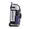 Boombah Rolling Superpack Baseball/Softball Gear Bag - 23-1/2" x 13-1/2" x 9-1/2" - White/Purple - Telescopic Handle - Holds 4 Bats - Wheeled Version view 3