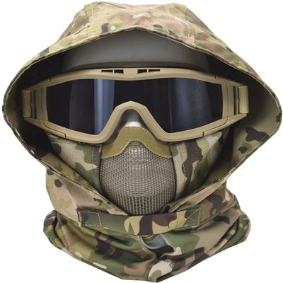Airsoft Mask Skull Skull Full Face Mask Balaclava Headgear, Dual Mode Wearing Design Adjustable Cosplay Costume Film Shooting