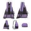 Sucipi Pickleball Bag - Men's -Women's Pickleball Backpack, Adjustable Sling Bag w/Fence Hook/Large Capacity/Safety Pocket-Purple view 3