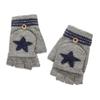 Convertible Flip Top Gloves with Mitten Cover,Winter Wool Knitted Fingerless Gloves for Children Kids Girls Boys 5-15 Years view 1