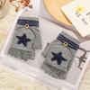 Convertible Flip Top Gloves with Mitten Cover,Winter Wool Knitted Fingerless Gloves for Children Kids Girls Boys 5-15 Years view 2