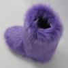 Gegefur Girls Boys Kids Faux Fur Boots Furry Fuzzy Fluffy Warm Winter Snow Boots Flat Shoes Outdoor (Purple, 11.5) view 4