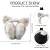 MEJORMEN Cute Animal Earmuffs - Foldable Ear Warmers, Winter Warm Plush Outdoor Covers - Cat Ears view 3
