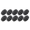 75mm Bearing Pulley Universal Bearing Pulley Wheel 10Pcs Nylon Pulley Wheel Gym Accessory Fitness Equipment Gym Pulley Cable Pulley Wheel Black Pulley Wheel Fitness Pulley Wheel (75mm) view 1