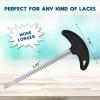 Tondiamo Shoe Lace Tightner Stainless Steel Plastic Hockey Skate Tightener Wire Sports Skate Key Tool Shoe Lace Puller Ice Roller Skate Tool for Ice-Skates Figure-Skates Boots(2 Pieces) view 2