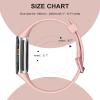 Maledan Compatible for Fitbit Charge 5/ Charge 6 Bands Women Men - Breathable Sport Band Waterproof Wristbands Replacement Strap for Fitbit Charge 5/ Charge 6, Black/Pink Sand/Lunar White view 4