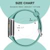 Maledan Bands Compatible with Fitbit Charge 5/ Charge 6 Band Women Men, Soft Waterproof Sport Replacement Band for Fitbit Charge 5/ Charge 6 Wristbands, Black/Pine Green/Red view 4